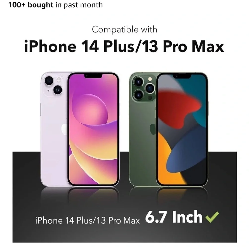 Zagg invisible shield glass screen protector for iPhone 14 Plus and 13 Pro Max